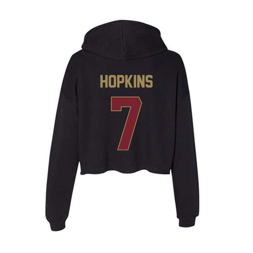Charleston - NCAA Beach Volleyball : Holly Hopkins - Women's Crop Fleece Hoodie-1