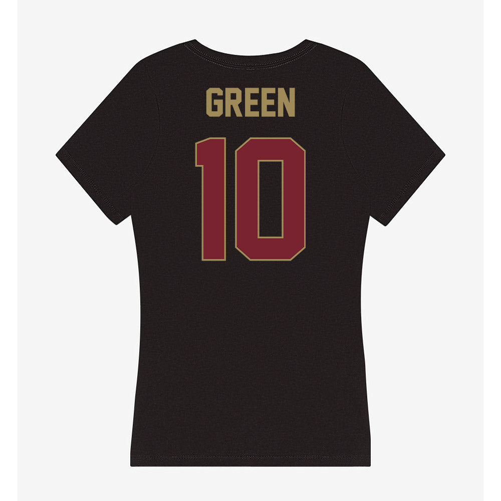 Charleston - NCAA Men's Basketball : Max Green - Women's V-Neck T-Shirt-1