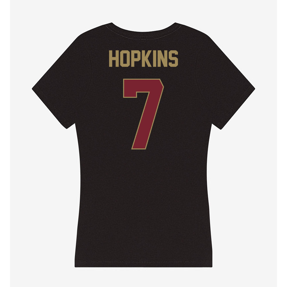 Charleston - NCAA Beach Volleyball : Holly Hopkins - Women's V-Neck T-Shirt-1