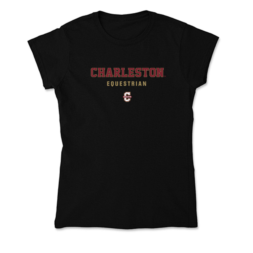 Charleston - NCAA Equestrian : Olivia Lonneman - Soft Style Women’s T-Shirt-0