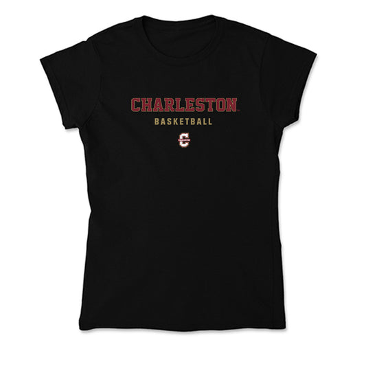 Charleston - NCAA Men's Basketball : Will Mortimore - Soft Style Women’s T-Shirt-0