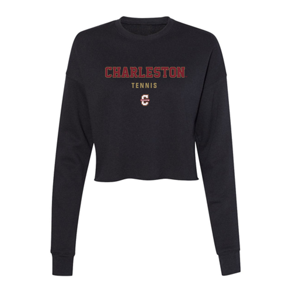 Charleston - NCAA Women's Tennis : Harper Santos - Women's Cropped Crew Fleece-0