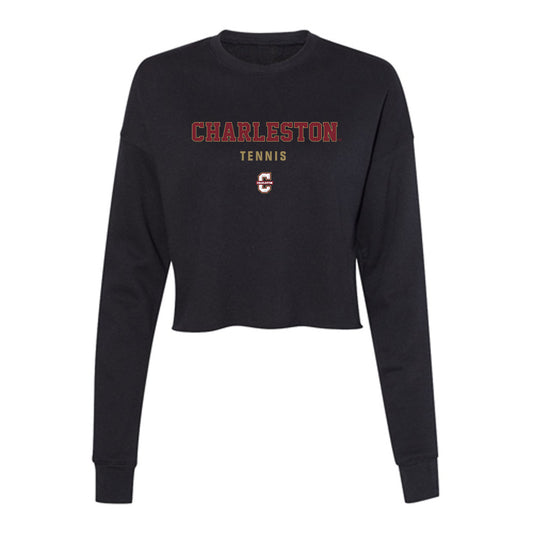 Charleston - NCAA Women's Tennis : Harper Santos - Women's Cropped Crew Fleece-0