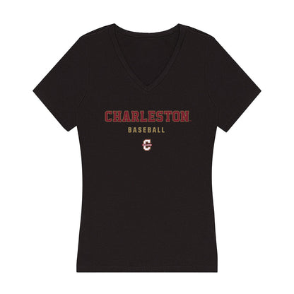 Charleston - NCAA Baseball : Ryan Hench - Women's V-Neck T-Shirt-0