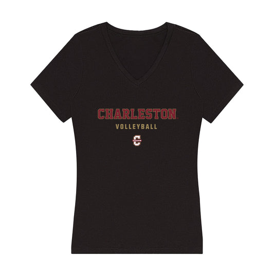 Charleston - NCAA Women's Volleyball : Avery Alexander - Women's V-Neck T-Shirt-0