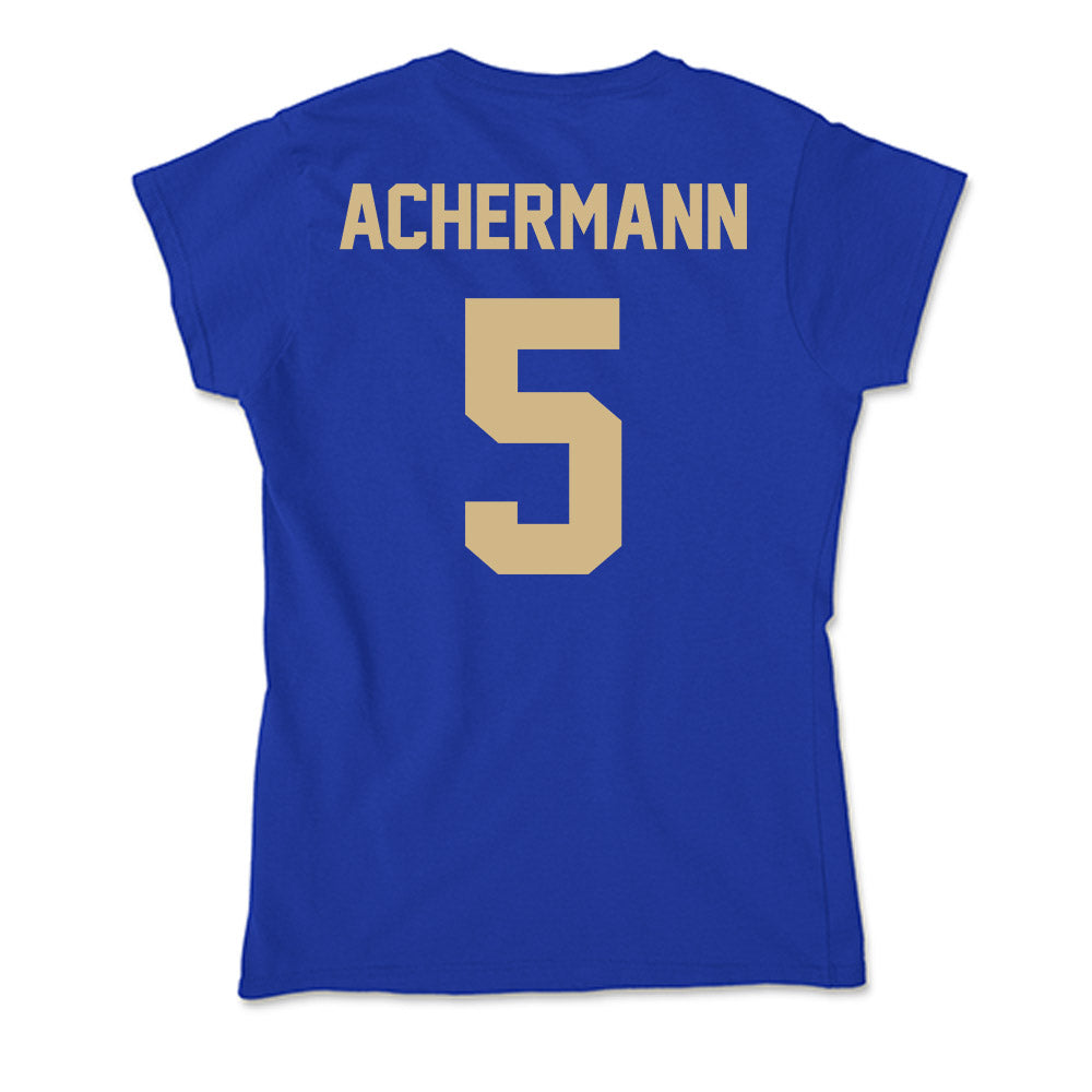 Tulsa - NCAA Men's Soccer : Luc Achermann - Soft Style Women’s T-Shirt-1