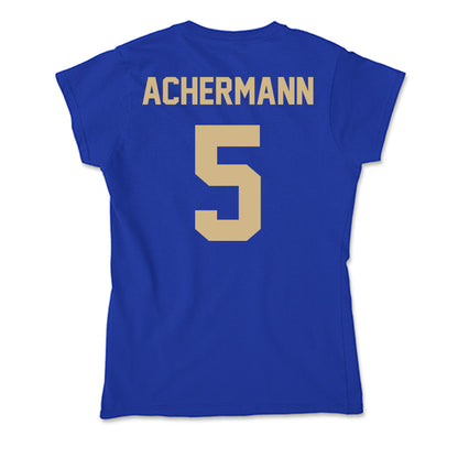 Tulsa - NCAA Men's Soccer : Luc Achermann - Soft Style Women’s T-Shirt-1
