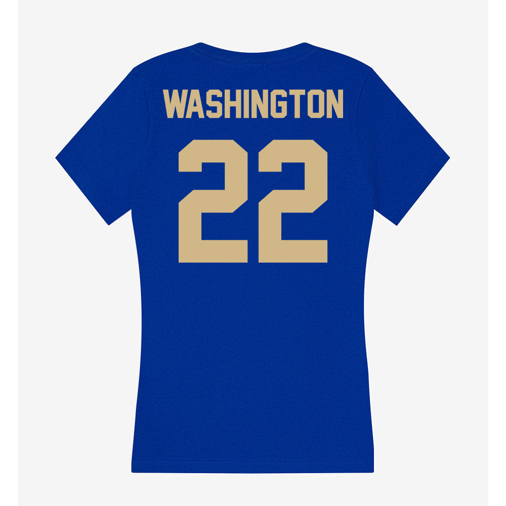 Tulsa - NCAA Football : Kelvin Washington - Women's V-Neck T-Shirt-1