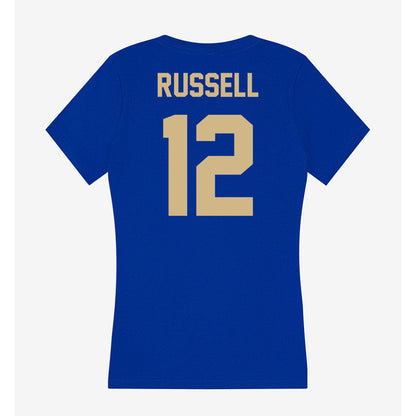 Tulsa - NCAA Softball : Faith Russell - Women's V-Neck T-Shirt-1