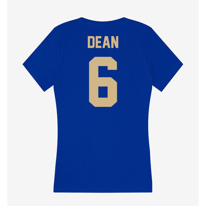 Tulsa - NCAA Men's Basketball : Romad Dean - Women's V-Neck T-Shirt-1