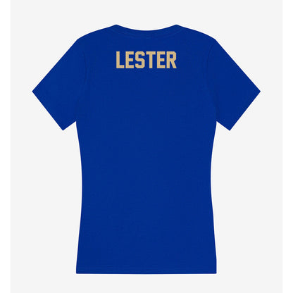 Tulsa - NCAA Women's Cross Country : Anna Lester - Women's V-Neck T-Shirt-1