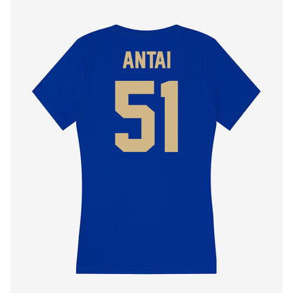 Tulsa - NCAA Football : Javion Antai - Women's V-Neck T-Shirt-1