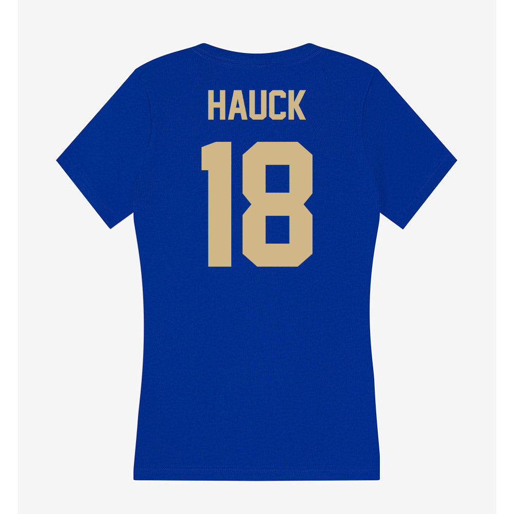 Tulsa - NCAA Football : Marlon Hauck - Women's V-Neck T-Shirt-1