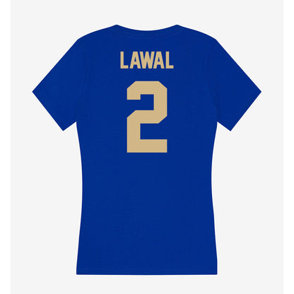 Tulsa - NCAA Men's Basketball : jaylen lawal - Women's V-Neck T-Shirt-1