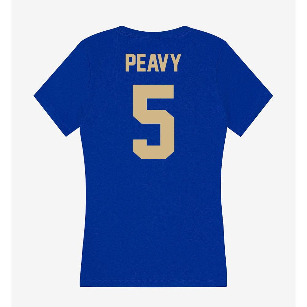 Tulsa - NCAA Women's Basketball : Alisha Peavy - Women's V-Neck T-Shirt-1
