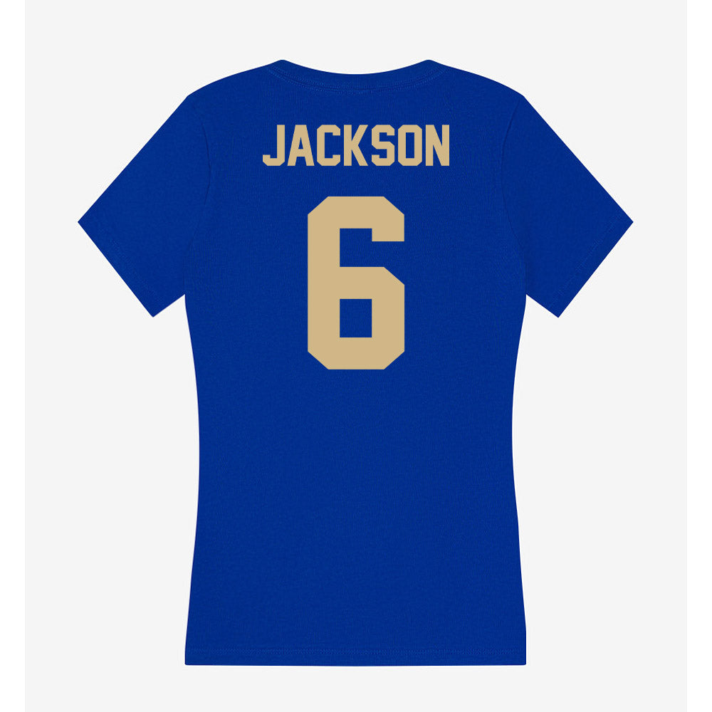 Tulsa - NCAA Women's Volleyball : Milee Jackson - Women's V-Neck T-Shirt-1