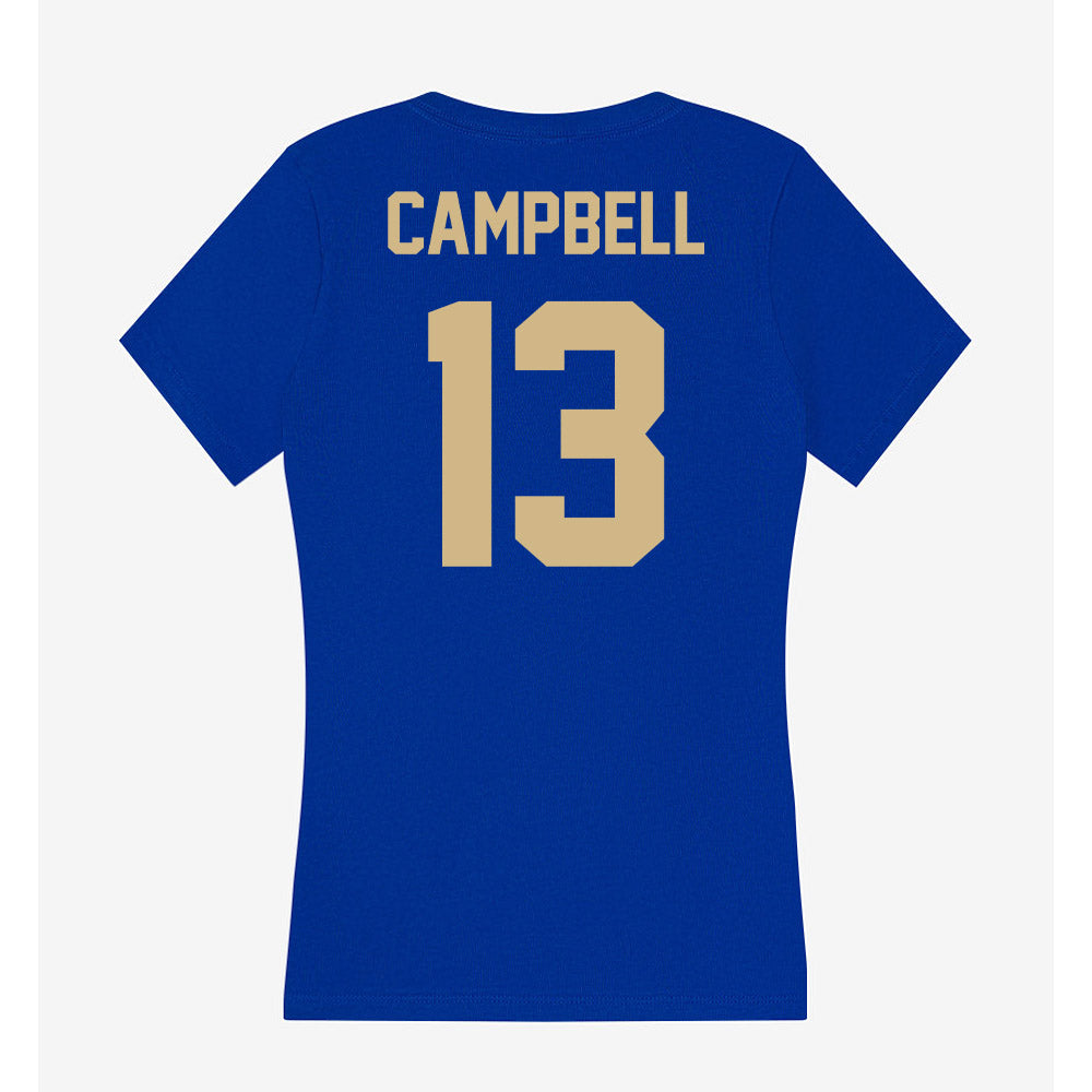 Tulsa - NCAA Football : NuNu Campbell - Women's V-Neck T-Shirt-1
