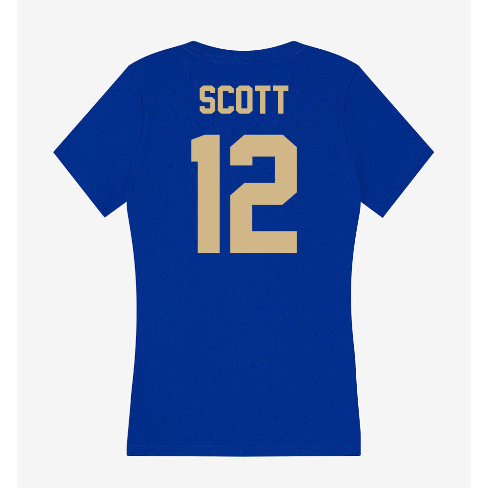 Tulsa - NCAA Football : Dedaunte Scott - Women's V-Neck T-Shirt-1