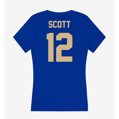 Tulsa - NCAA Football : Dedaunte Scott - Women's V-Neck T-Shirt-1