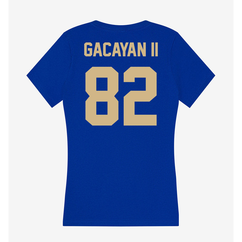 Tulsa - NCAA Football : Chris Gacayan II - Women's V-Neck T-Shirt-1