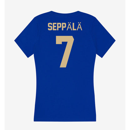 Tulsa - NCAA Women's Basketball : Teresa Seppälä - Women's V-Neck T-Shirt-1