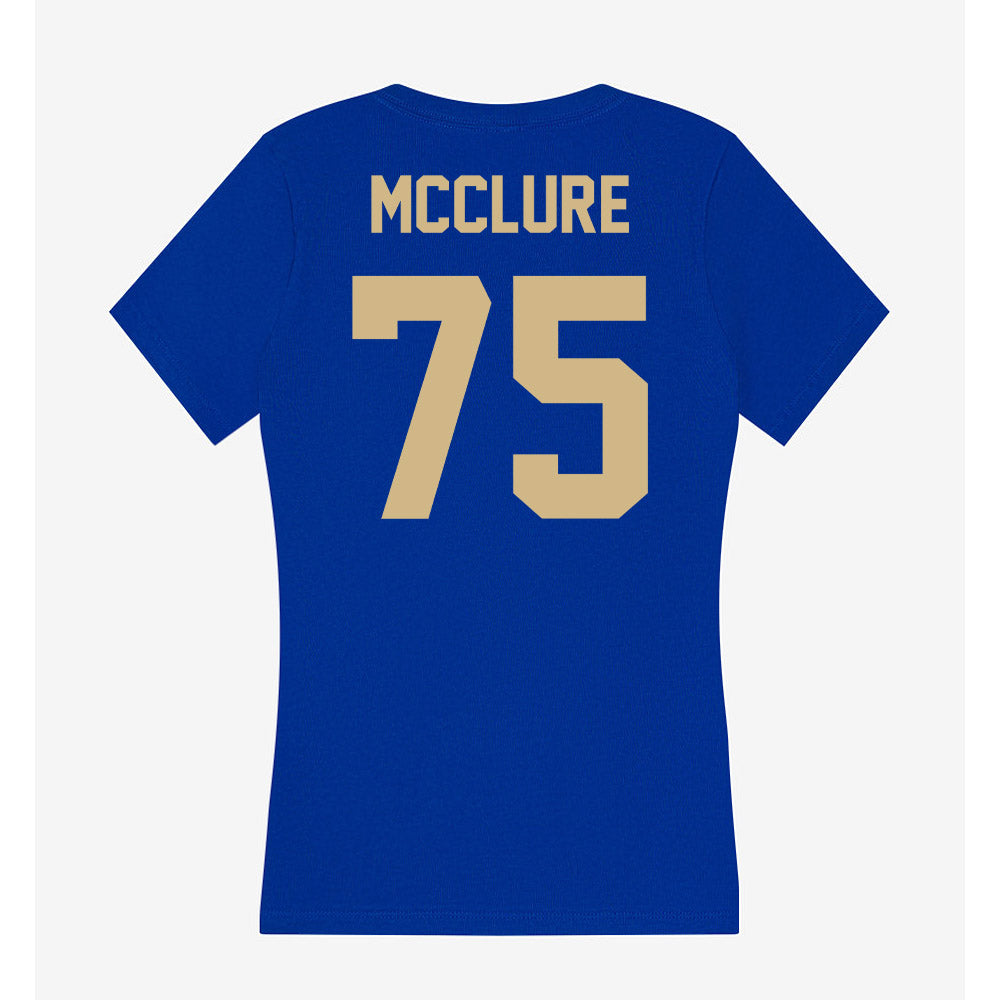 Tulsa - NCAA Football : Evan Mcclure - Women's V-Neck T-Shirt-1