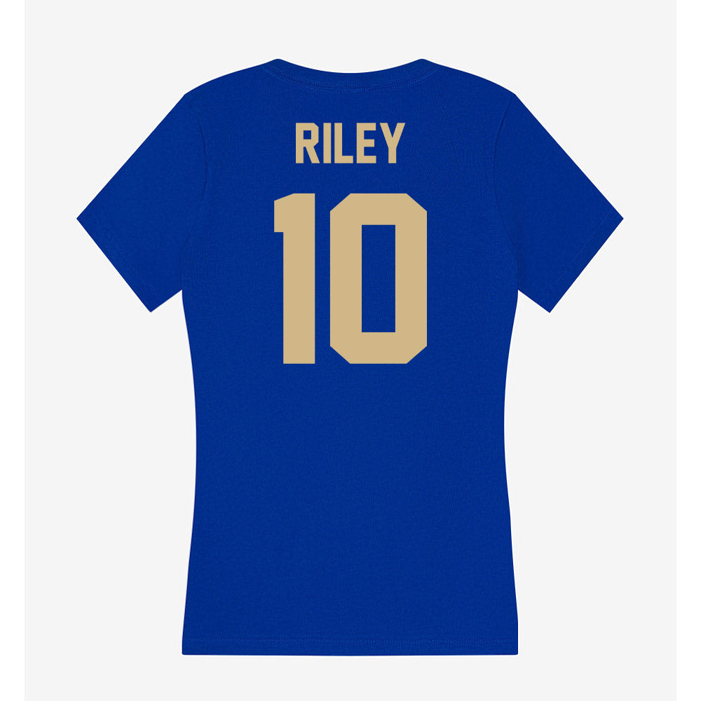 Tulsa - NCAA Men's Basketball : Tylen Riley - Women's V-Neck T-Shirt-1
