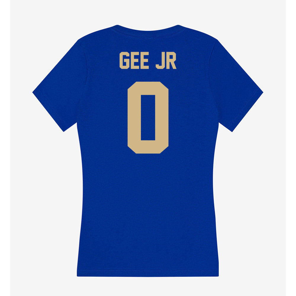 Tulsa - NCAA Football : Donnell Gee Jr - Women's V-Neck T-Shirt-1