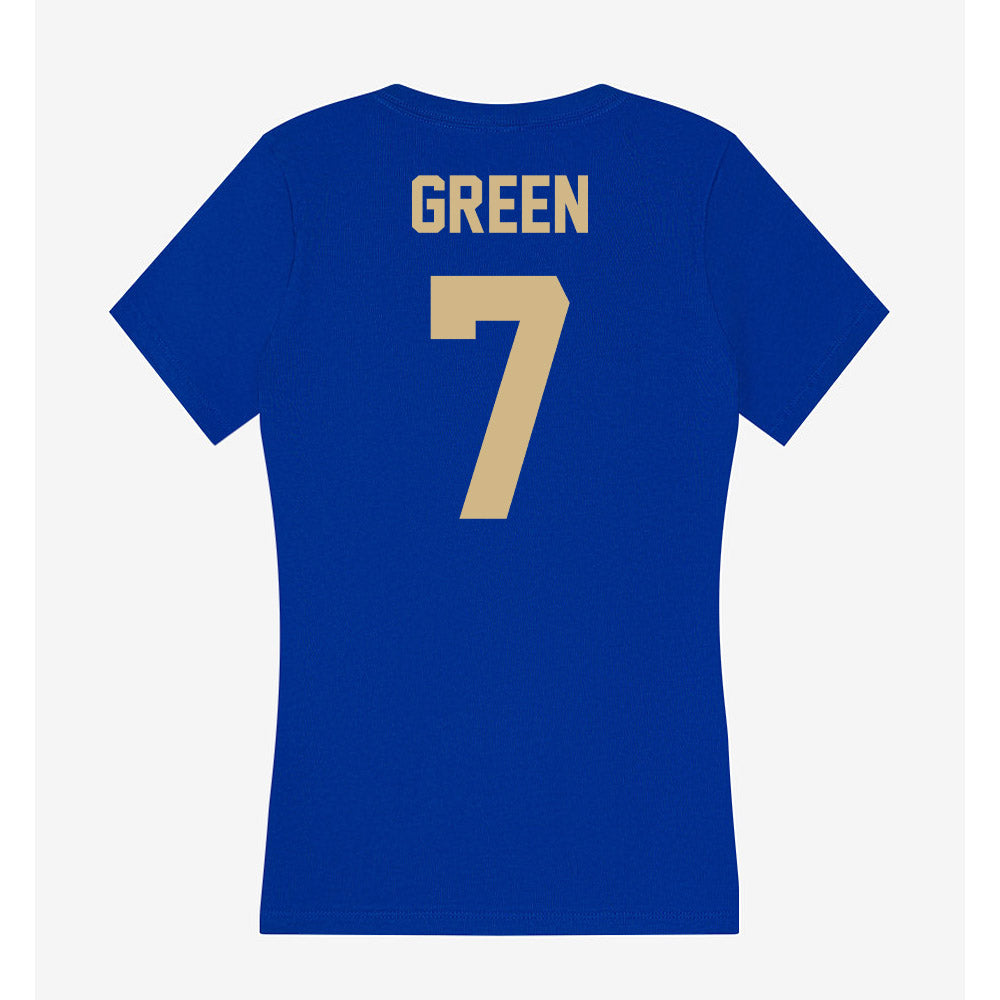 Tulsa - NCAA Football : Elijah Green - Women's V-Neck T-Shirt-1