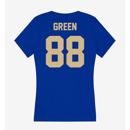 Tulsa - NCAA Football : Xavier Green - Women's V-Neck T-Shirt-1