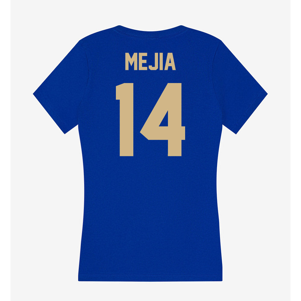 Tulsa - NCAA Men's Soccer : Jareth Mejia - Women's V-Neck T-Shirt-1