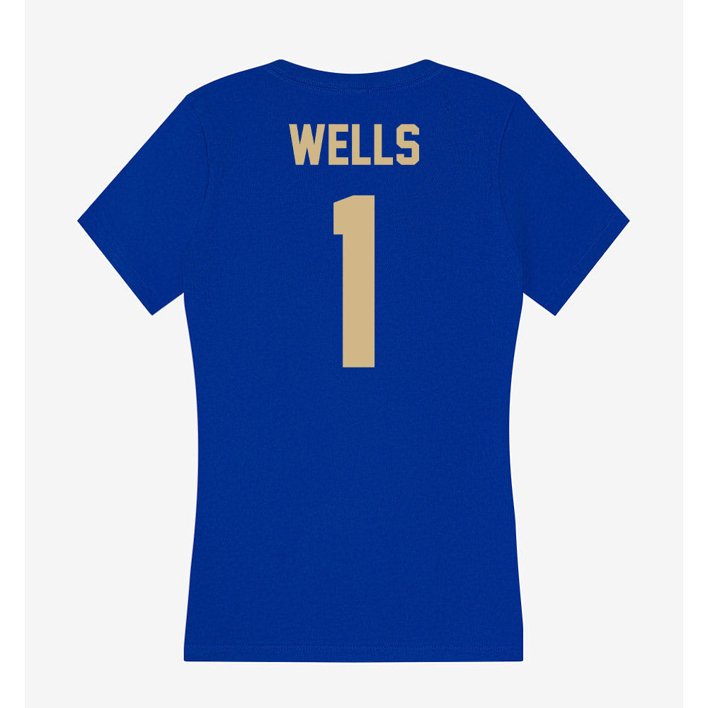 Tulsa - NCAA Football : David Wells - Women's V-Neck T-Shirt-1