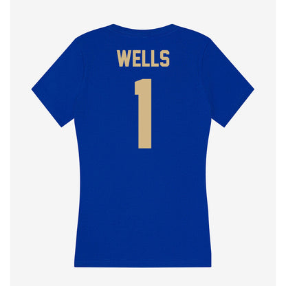 Tulsa - NCAA Football : David Wells - Women's V-Neck T-Shirt-1