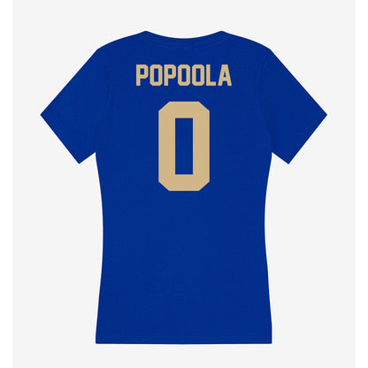 Tulsa - NCAA Men's Basketball : Ade Popoola - Women's V-Neck T-Shirt-1