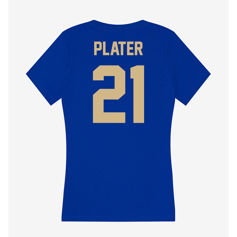 Tulsa - NCAA Football : Jamarcea Plater - Women's V-Neck T-Shirt-1