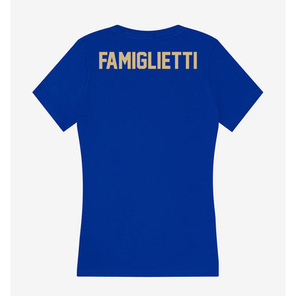 Tulsa - NCAA Women's Track & Field : Isabella Famiglietti - Women's V-Neck T-Shirt-1