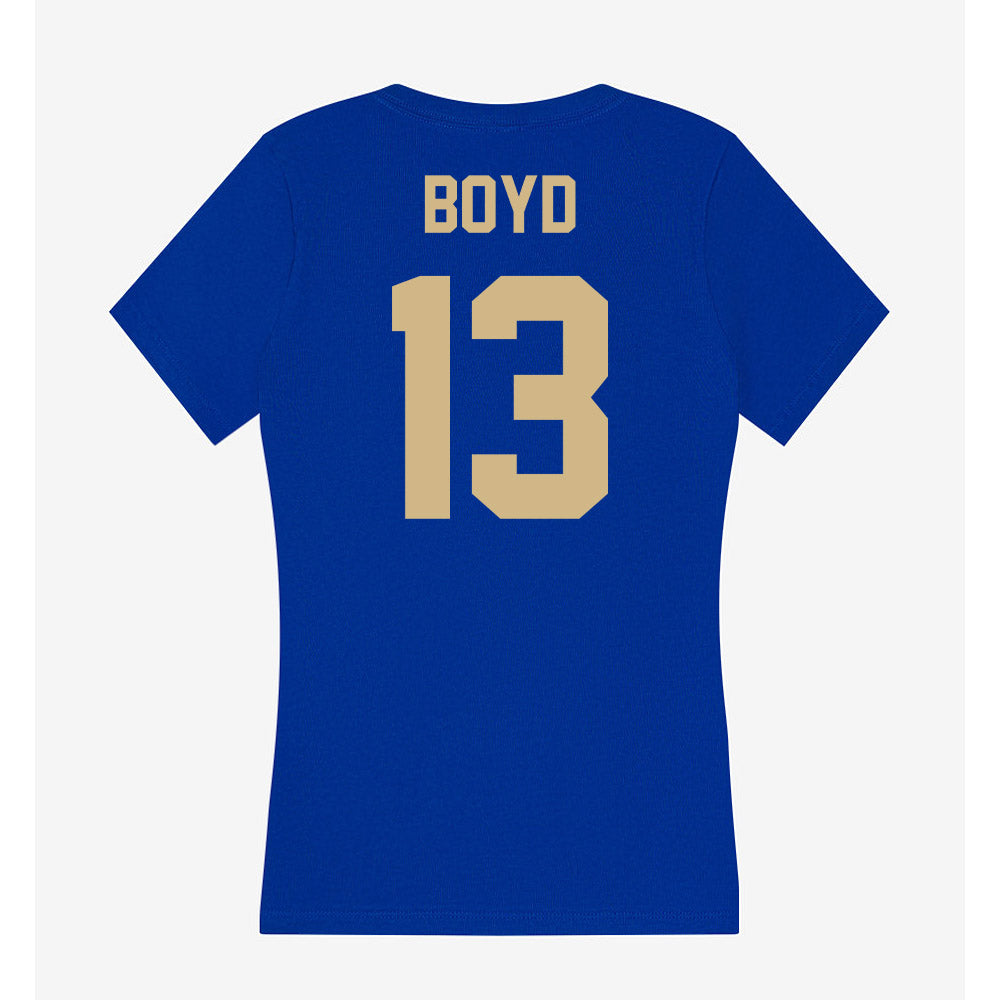 Tulsa - NCAA Women's Soccer : Presley Boyd - Women's V-Neck T-Shirt-1