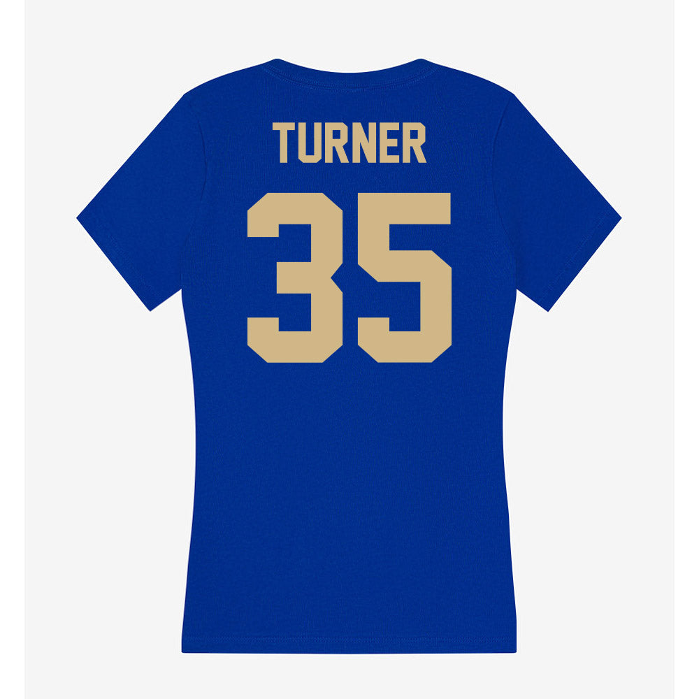 Tulsa - NCAA Football : CJ Turner - Women's V-Neck T-Shirt-1