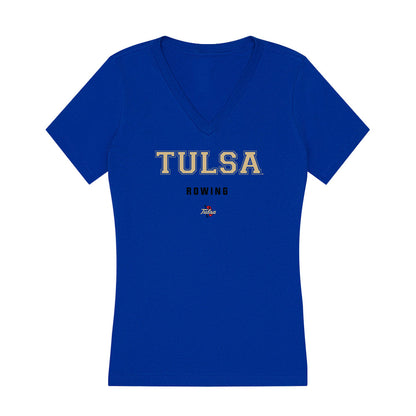 Tulsa - NCAA Women's Rowing : Stephanie Hickman - Women's V-Neck T-Shirt-0