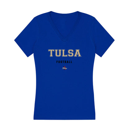 Tulsa - NCAA Football : Evan Guenthner - Women's V-Neck T-Shirt-0
