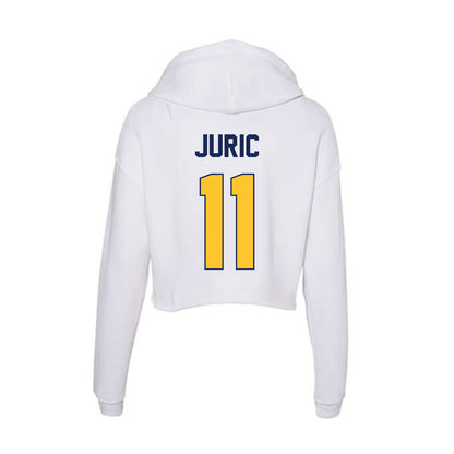 Marquette - NCAA Women's Volleyball : Tani Juric - Classic Shersey Women's Crop Fleece Hoodie-1