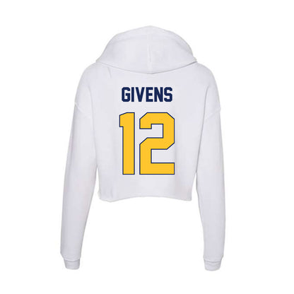 Marquette - NCAA Women's Basketball : Mackenzie Givens - Women's Crop Fleece Hoodie-1