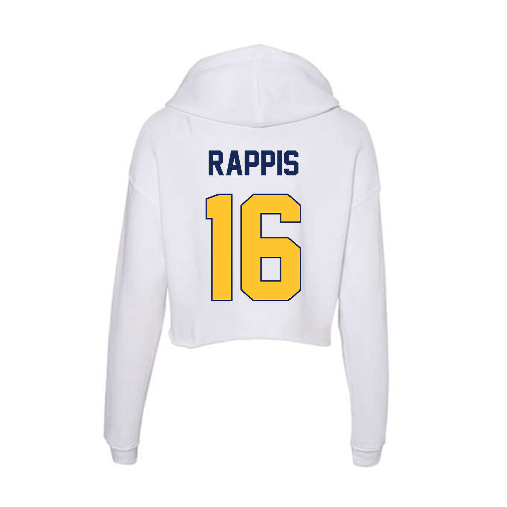 Marquette - NCAA Men's Lacrosse : Nolan Rappis - Classic Shersey Women's Crop Fleece Hooded Sweatshirt-1