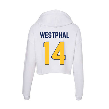 Marquette - NCAA Men's Lacrosse : Beau Westphal - Classic Shersey Women's Crop Fleece Hooded Sweatshirt-1