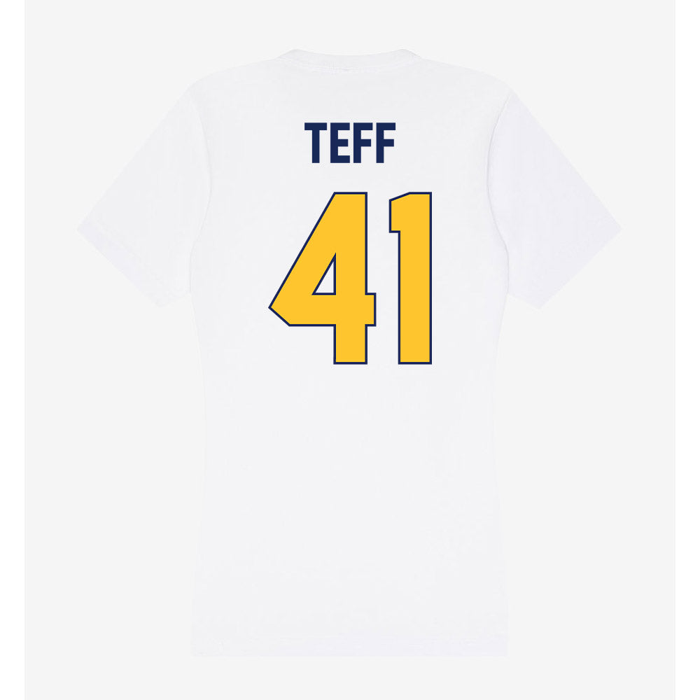 Marquette - NCAA Men's Lacrosse : Troy Teff - Women's V-Neck T-Shirt-1