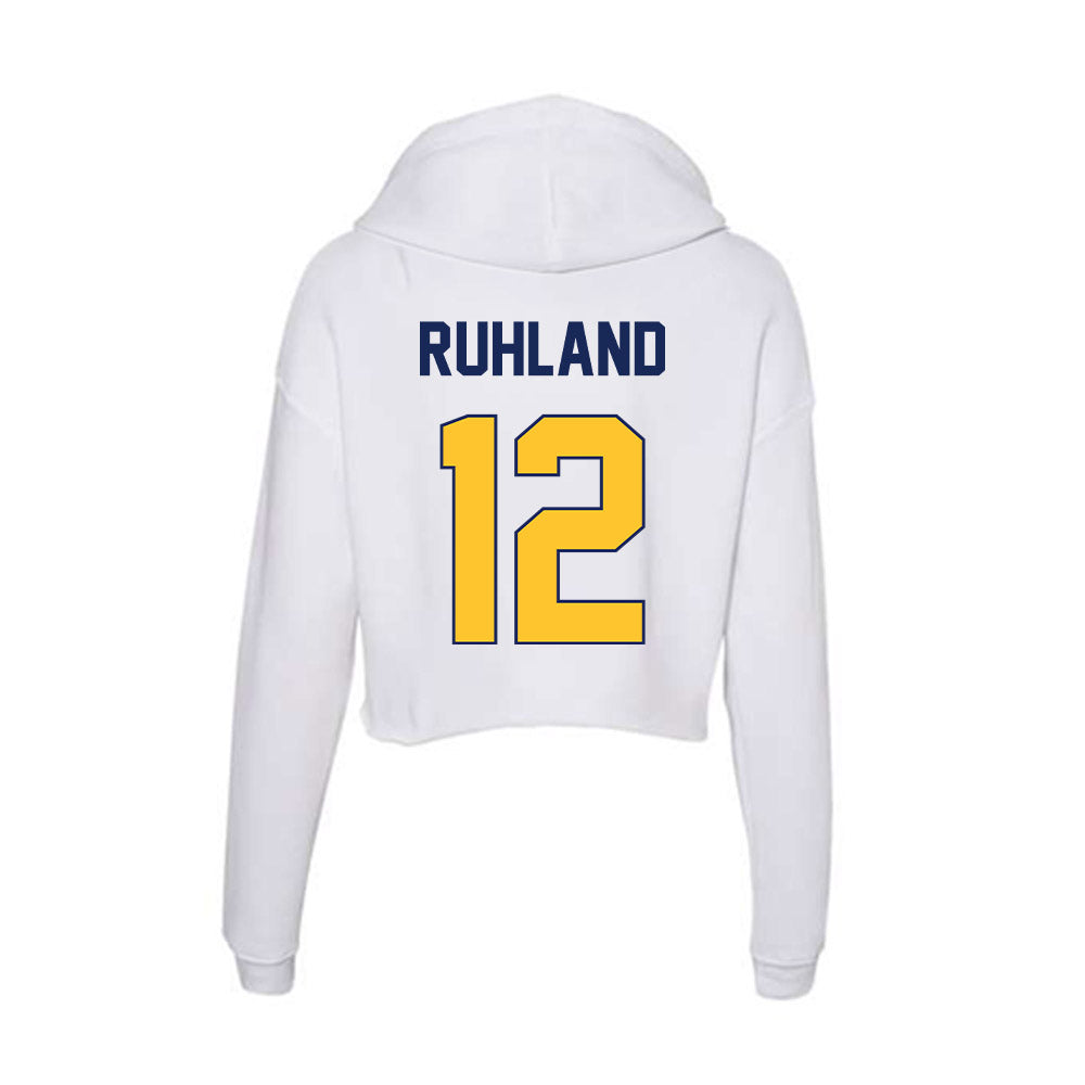 Marquette - NCAA Women's Soccer : Abby Ruhland - Classic Shersey Women's Crop Fleece Hooded Sweatshirt-1