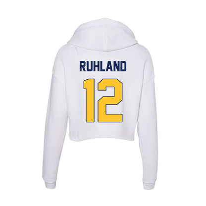 Marquette - NCAA Women's Soccer : Abby Ruhland - Classic Shersey Women's Crop Fleece Hooded Sweatshirt-1