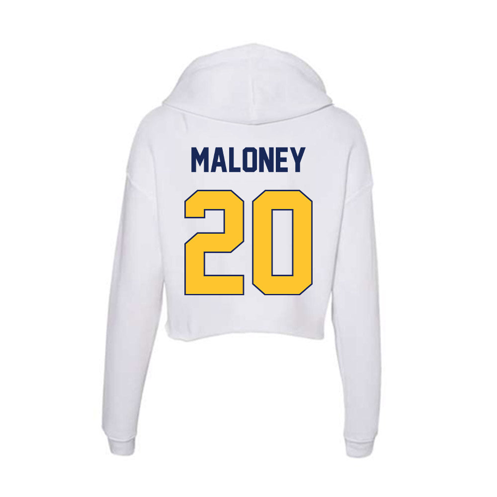 Marquette - NCAA Men's Lacrosse : Michael Maloney - Women's Crop Fleece Hoodie-1
