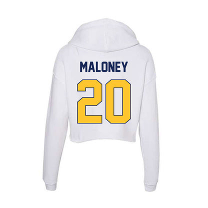 Marquette - NCAA Men's Lacrosse : Michael Maloney - Women's Crop Fleece Hoodie-1