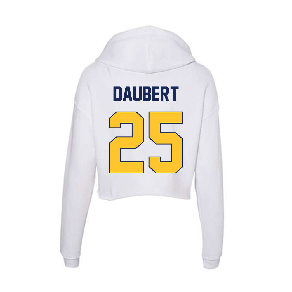 Marquette - NCAA Men's Lacrosse : Justin Daubert - Women's Crop Fleece Hoodie-1